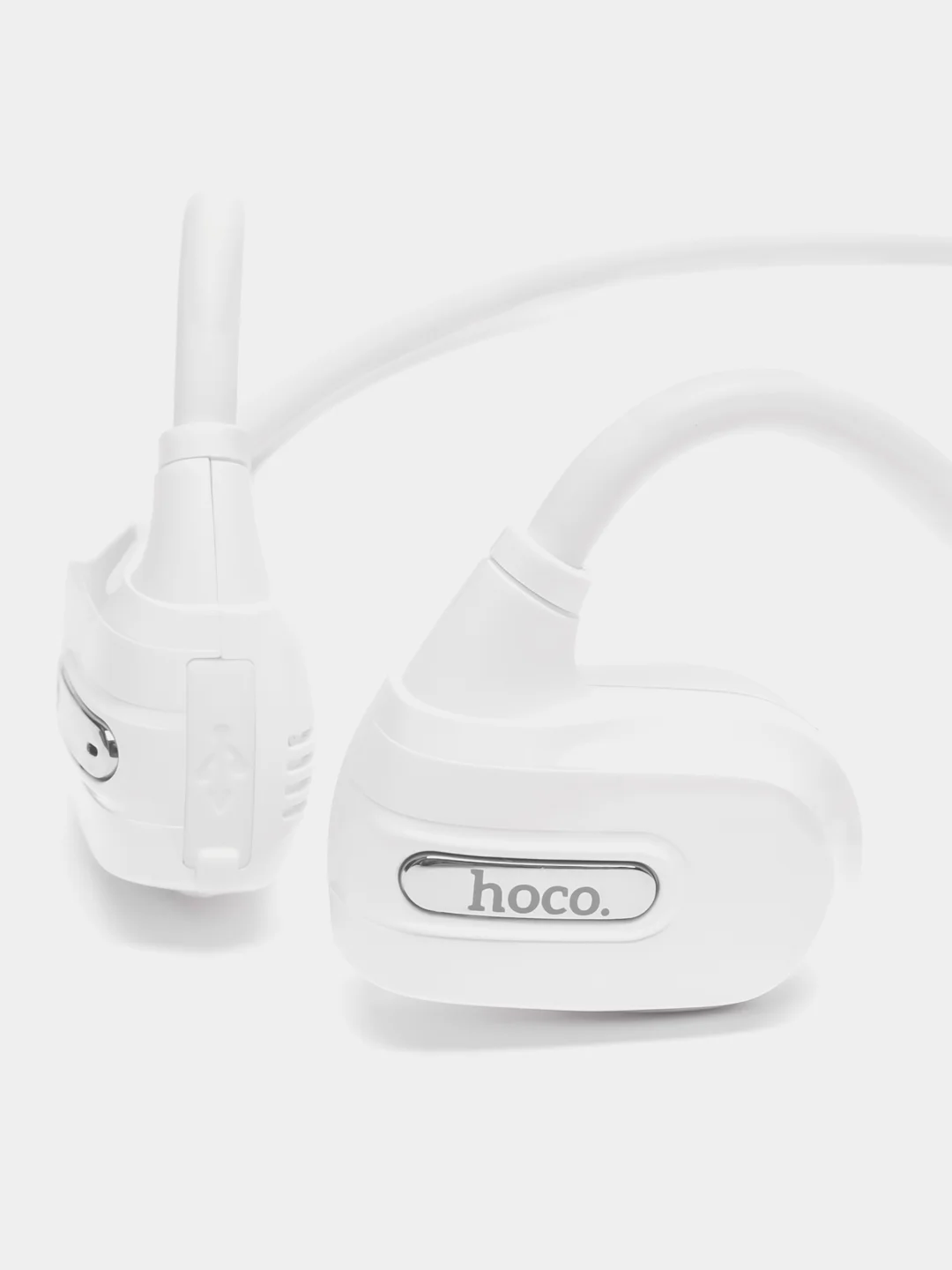 Белый беспроводные спортивные наушники HOCO ES63 Graceful