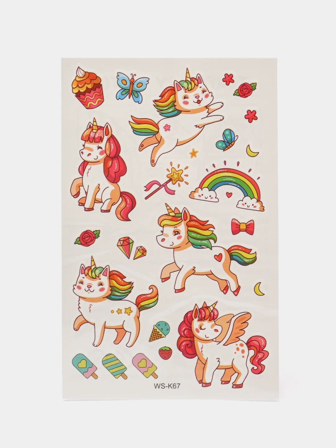 Пудровый переводная татуировка, 12*8 см