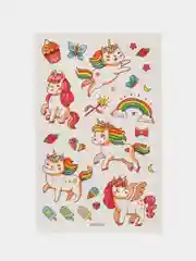 Пудровый переводная татуировка, 12*8 см