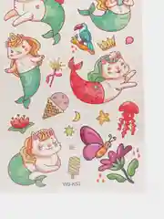 Зеленый переводная татуировка, 12*8 см