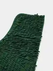 Тёмно-зелёный коврик для туалета с вырезом 60*60
