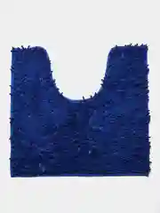 Синий коврик для туалета с вырезом 60*60