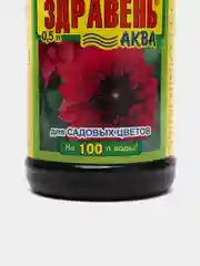 Здравень Аква для садовых цветов, жидкая подкормка, 0,5л