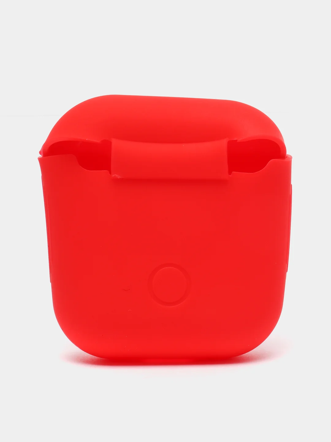 Красный чехол на Apple Airpods 1,2 Silicon Case для надежной защиты,яркий аксессуар
