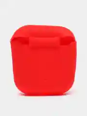 Красный чехол на Apple Airpods 1,2 Silicon Case для надежной защиты,яркий аксессуар