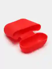 Красный чехол на Apple Airpods 1,2 Silicon Case для надежной защиты,яркий аксессуар