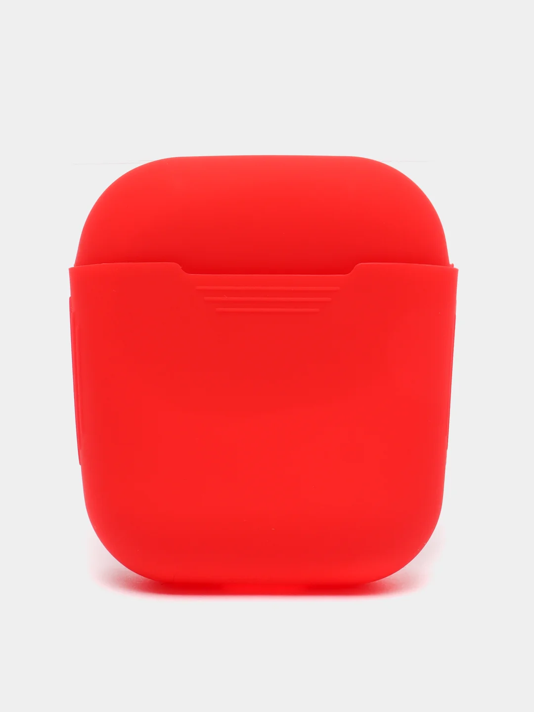 Красный чехол на Apple Airpods 1,2 Silicon Case для надежной защиты,яркий аксессуар