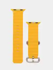 Желтый силиконовый ремешок для Apple Watch 38 / 40 / 41, 42 / 44 / 45 / 49 мм