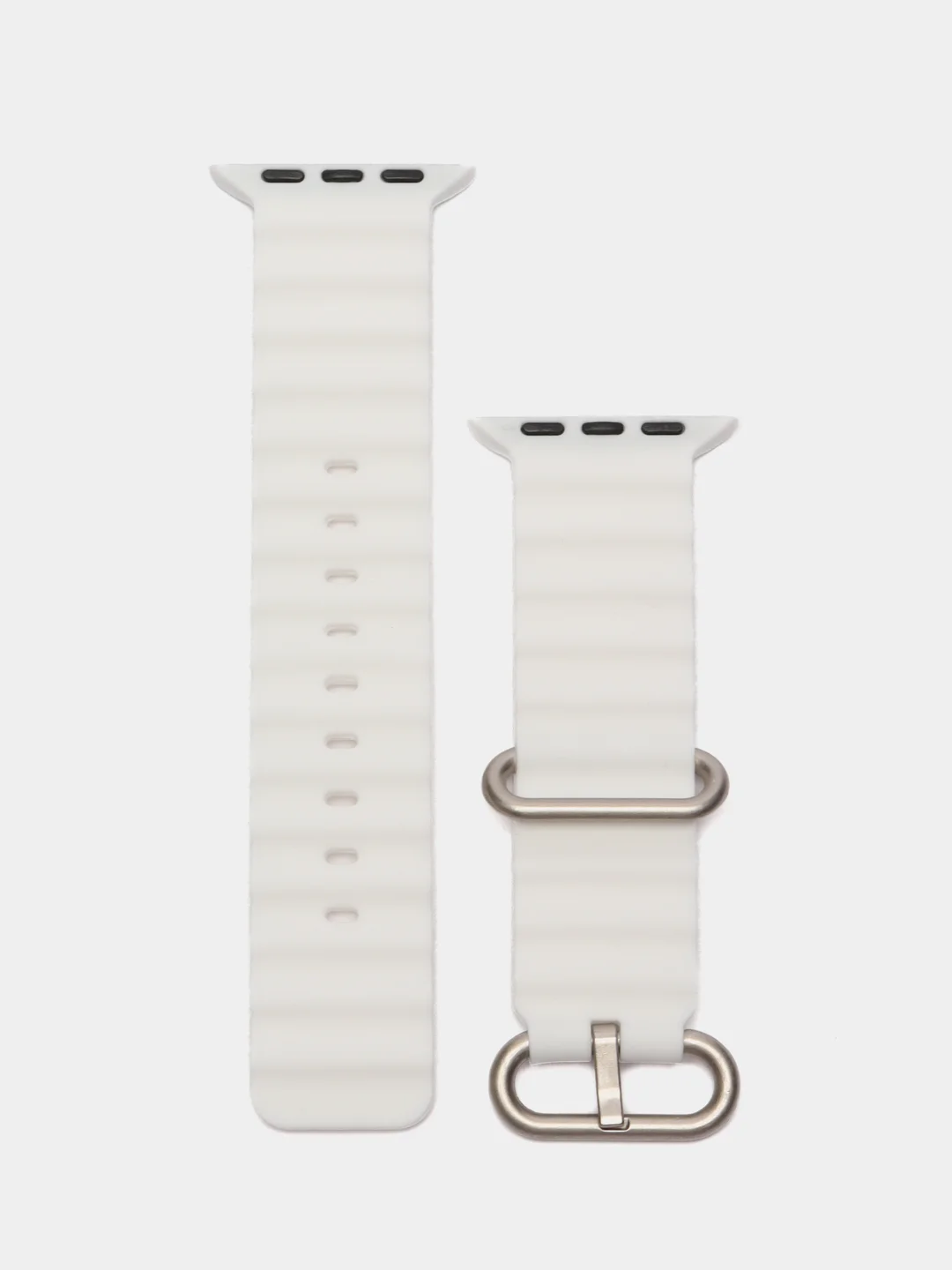 Белый силиконовый ремешок для Apple Watch 38 / 40 / 41, 42 / 44 / 45 / 49 мм