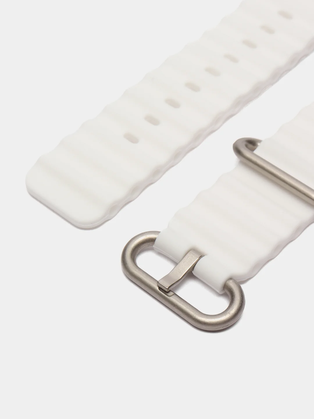 Белый силиконовый ремешок для Apple Watch 38 / 40 / 41, 42 / 44 / 45 / 49 мм