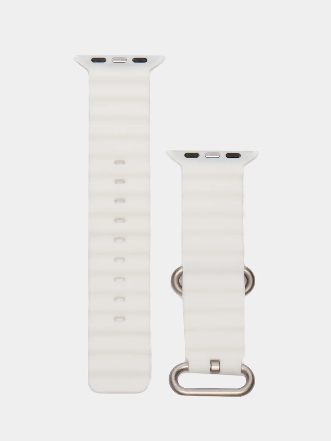 Белый силиконовый ремешок для Apple Watch 38 / 40 / 41, 42 / 44 / 45 / 49 мм