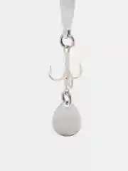 Белый блесна, приманка на хищника с крючком