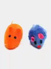 Разноцветный игрушка для кошки "Мышка", три вида