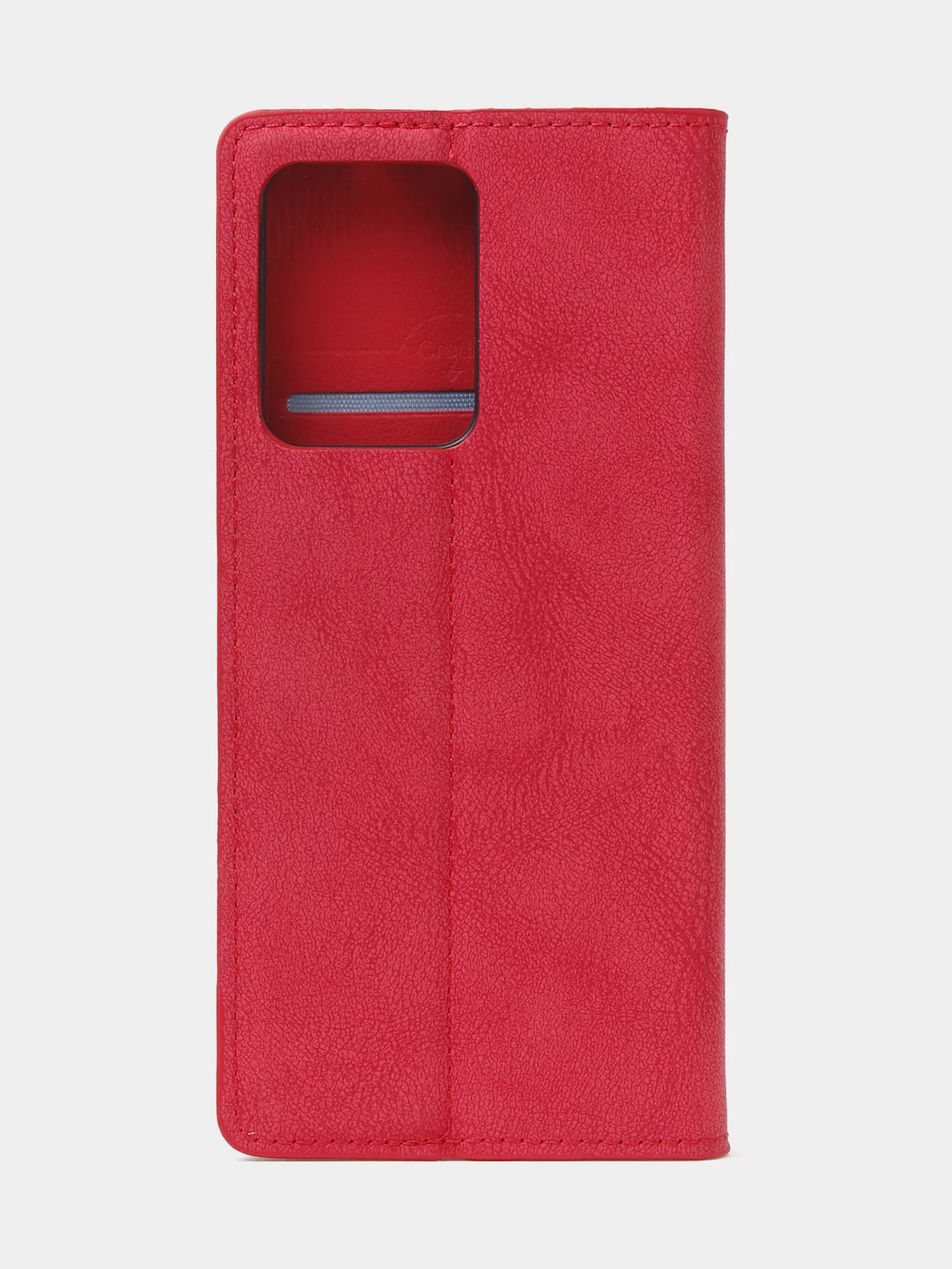 Красный чехол-книжка для Redmi Note 12 Pro 5G / Redmi Note 12 Pro Plus 5G из нубука Super Creative