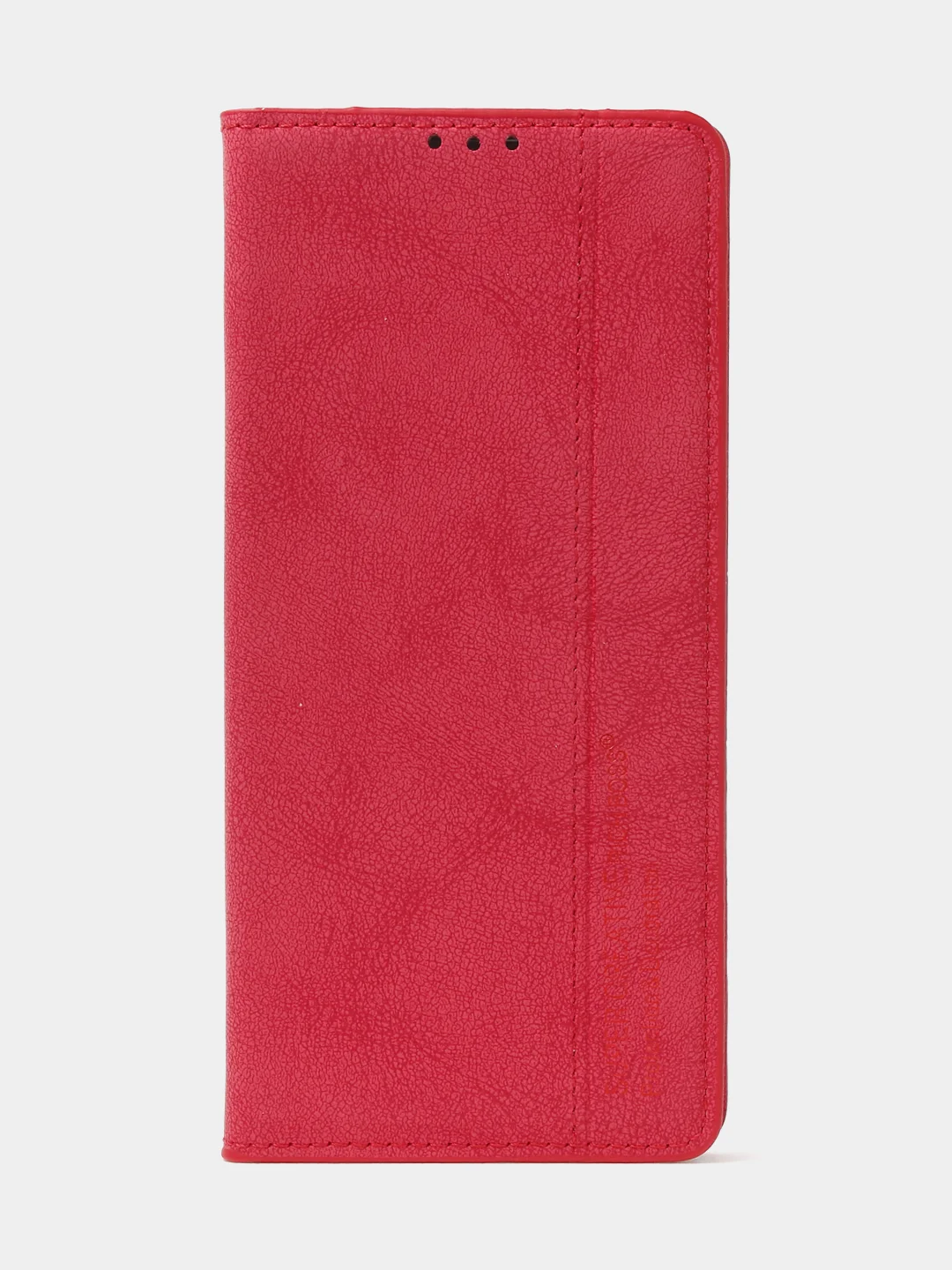 Красный чехол-книжка для Redmi Note 12 Pro 5G / Redmi Note 12 Pro Plus 5G из нубука Super Creative