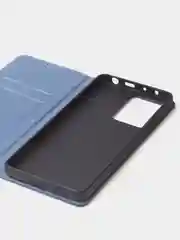 Синий чехол-книжка для Redmi Note 12 Pro 5G / Redmi Note 12 Pro Plus 5G из нубука Super Creative