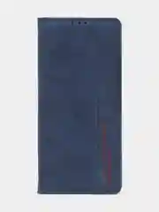 Синий чехол-книжка для Redmi Note 12 Pro 5G / Redmi Note 12 Pro Plus 5G из нубука Super Creative