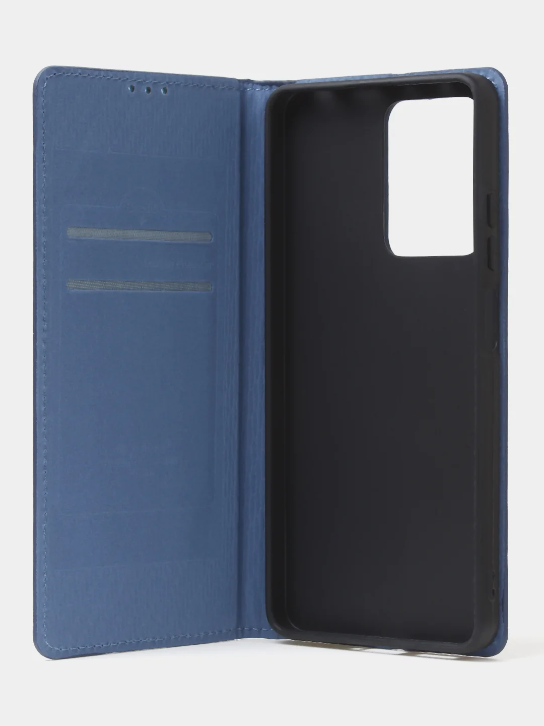 Синий чехол-книжка для Redmi Note 12 Pro 5G / Redmi Note 12 Pro Plus 5G из нубука Super Creative