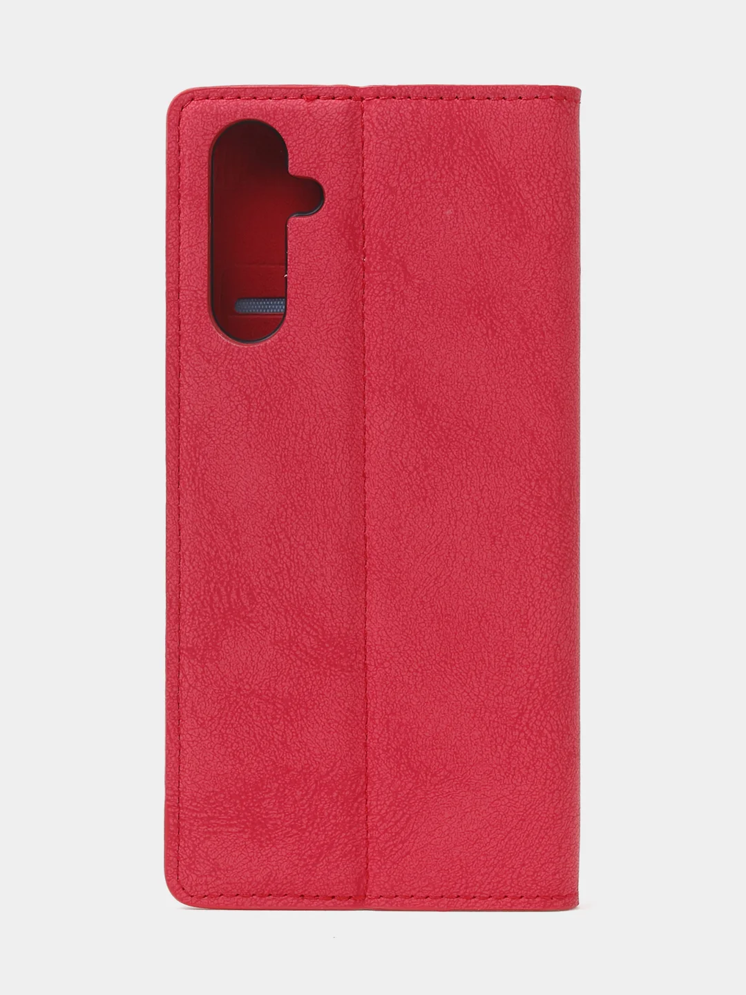 Красный чехол-книжка для Samsung A24, из нубука, Super Creative