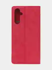 Красный чехол-книжка для Samsung A24, из нубука, Super Creative
