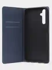 Синий чехол-книжка для Samsung A24, из нубука, Super Creative