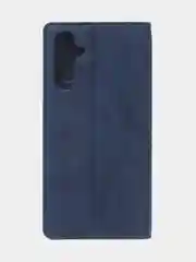 Синий чехол-книжка для Samsung A24, из нубука, Super Creative