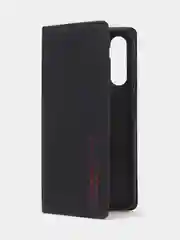 Черный чехол-книжка для Samsung A24, из нубука, Super Creative