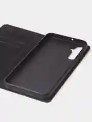 Черный чехол-книжка для Samsung A24, из нубука, Super Creative