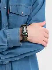Хаки браслет для выживания, 4 в 1