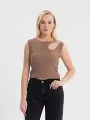 Бежевый топ женский