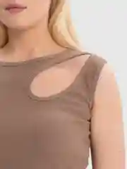 Бежевый топ женский