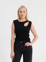 Черный топ женский