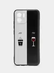 Бирюзовый чехол для Xiaomi Redmi A1 / A2, с принтом, с рисунком (Сяоми Редми А1 / А2)