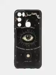 Индиго силиконовый чехол для Infinix HOT 12i, с принтом, с рисунком (Инфиникс Хот 12 ай)
