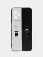 Бирюзовый силиконовый чехол для Realme C35 4G/Realme Narzo 50A Prime, с принтом