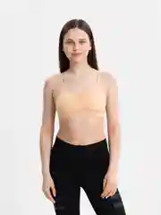 Оранжевый топ женский базовый, кроп топ, спортивный, бра