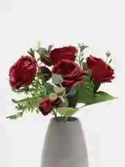 Бордовый искусственные цветы "Пионовидные розы"