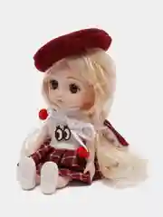 Тёмно-бордовый шарнирная аниме-кукла, 16-18 см