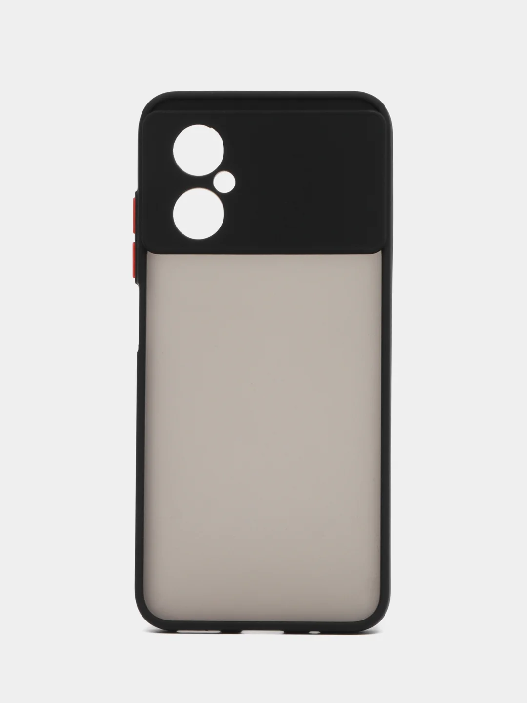 Черный чехол Xiaomi Poco M4 5G, (Сяоми Поко М4 5G) пластиковый, матовый, с цветными кнопками