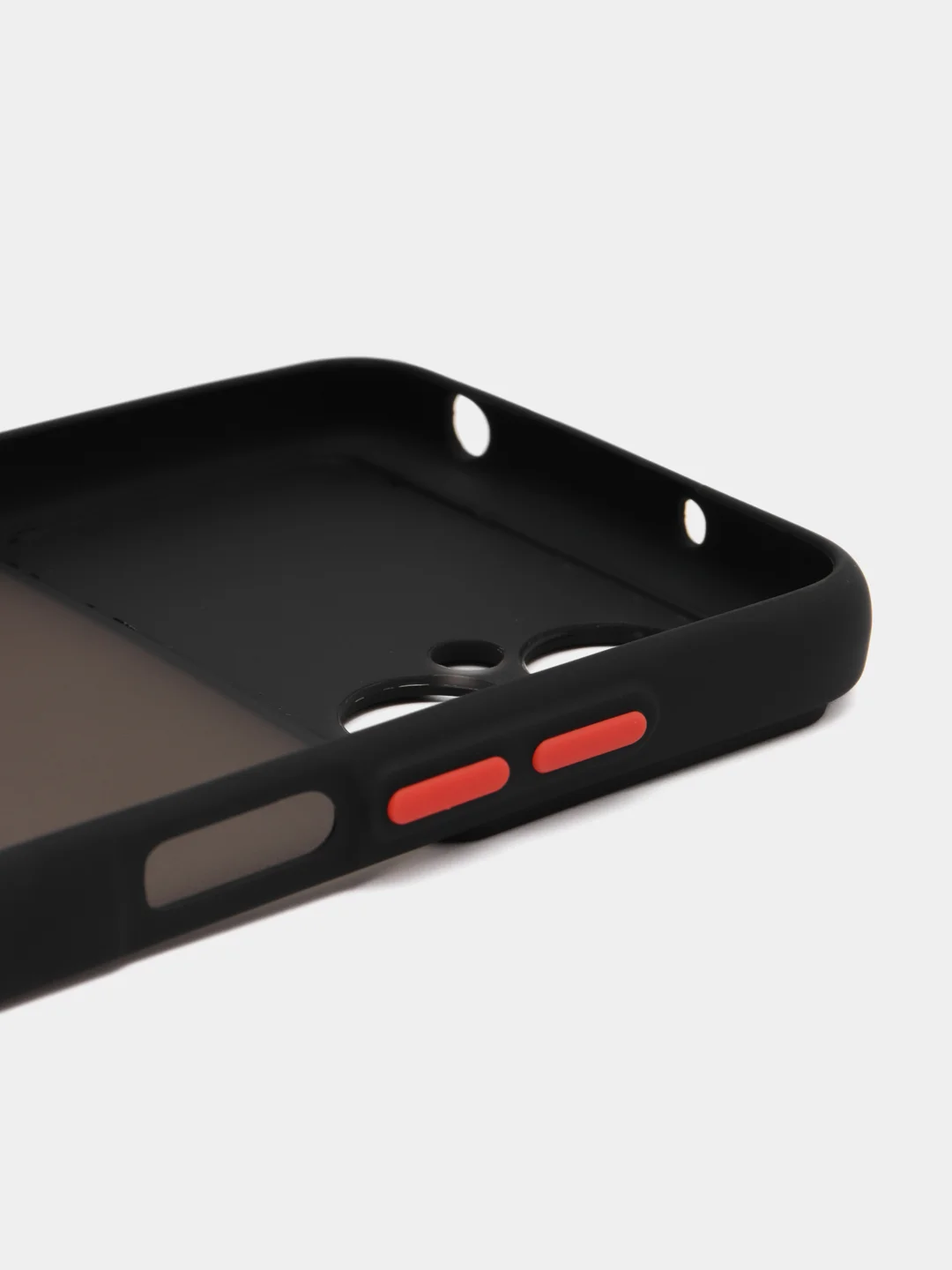 Черный чехол Xiaomi Poco M4 5G, (Сяоми Поко М4 5G) пластиковый, матовый, с цветными кнопками