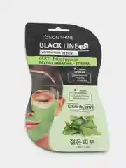Маска, глина для лица, черная и зеленая, SKIN SHINE, 2 маски в упаковке