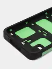 Салатовый пластиковый противоударный чехол Samsung S5 клетка