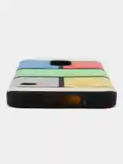 Разноцветный пластиковый противоударный чехол Samsung S5 клетка