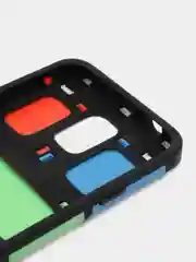 Разноцветный пластиковый противоударный чехол Samsung S5 клетка