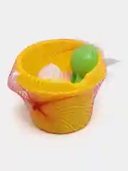 Желтый песочный набор "Мороженое", 4 предмета