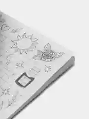 Сменный блок в серую клетку LOREX DESIGNER GRAPH, с дизайнерскими полями, 80 листов, А5
