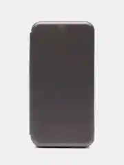 Серебряный чехол-книжка на Xiaomi Redmi 5 Plus / Redmi 5+ (Сяоми Редми 5 плюс)