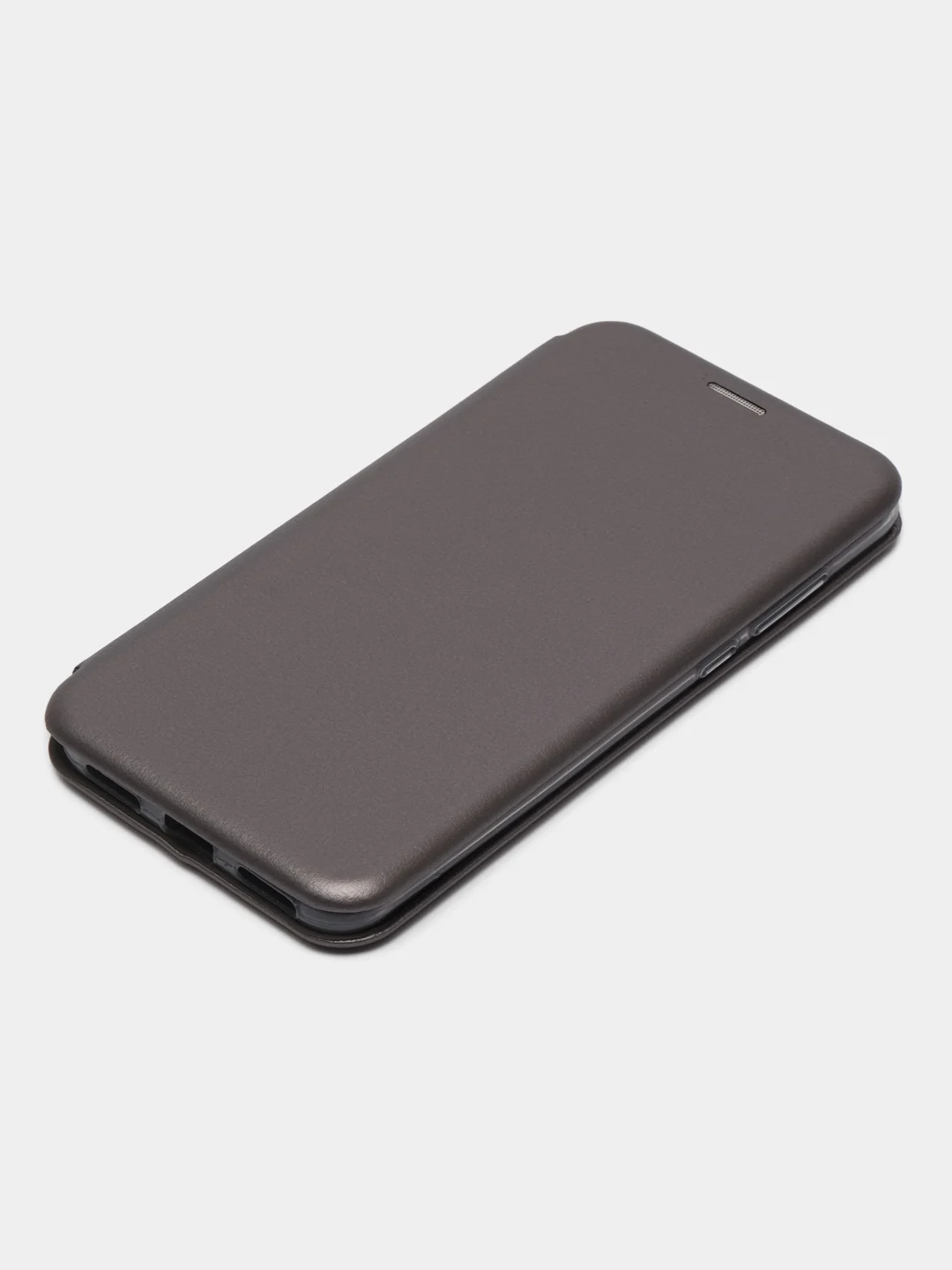 Серебряный чехол-книжка на Xiaomi Redmi 5 Plus / Redmi 5+ (Сяоми Редми 5 плюс)