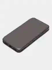 Серебряный чехол-книжка на Xiaomi Redmi 5 Plus / Redmi 5+ (Сяоми Редми 5 плюс)