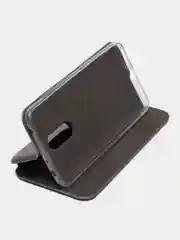 Серебряный чехол-книжка на Xiaomi Redmi 5 Plus / Redmi 5+ (Сяоми Редми 5 плюс)